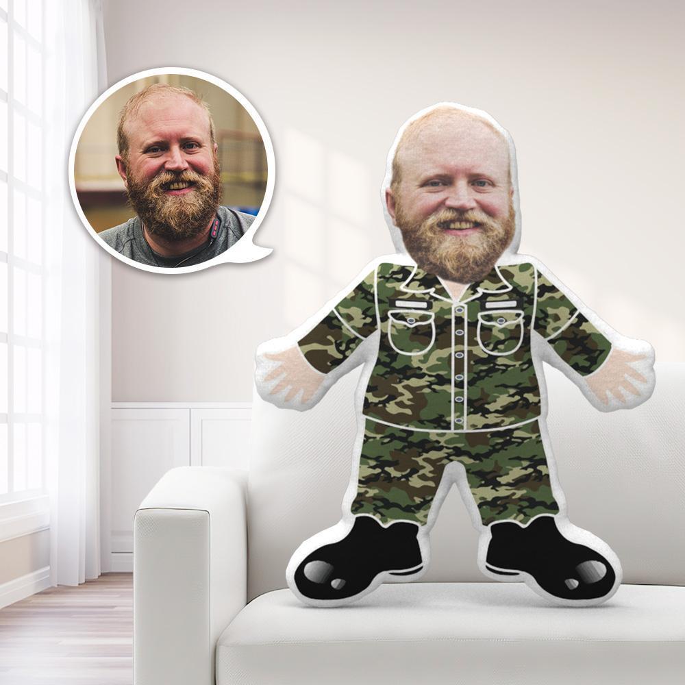 My Face Pillow Custom Pillow Face Body Pillow Personalised Photo Pillow Gift Pillow Toy Soldier Throw Pillow MiniMe Pillow Air Force Marine Army Veterans