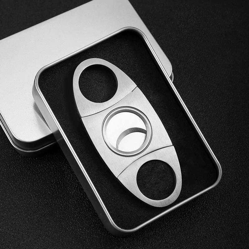 Cigar cutter stainless steel + box - auphotoblanket