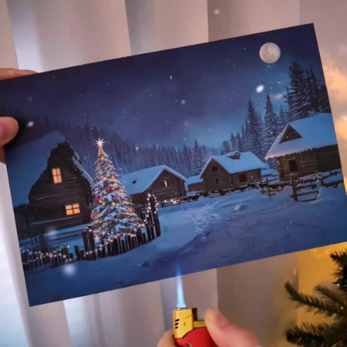 Light up Christmas warm-up card - auphotoblanket