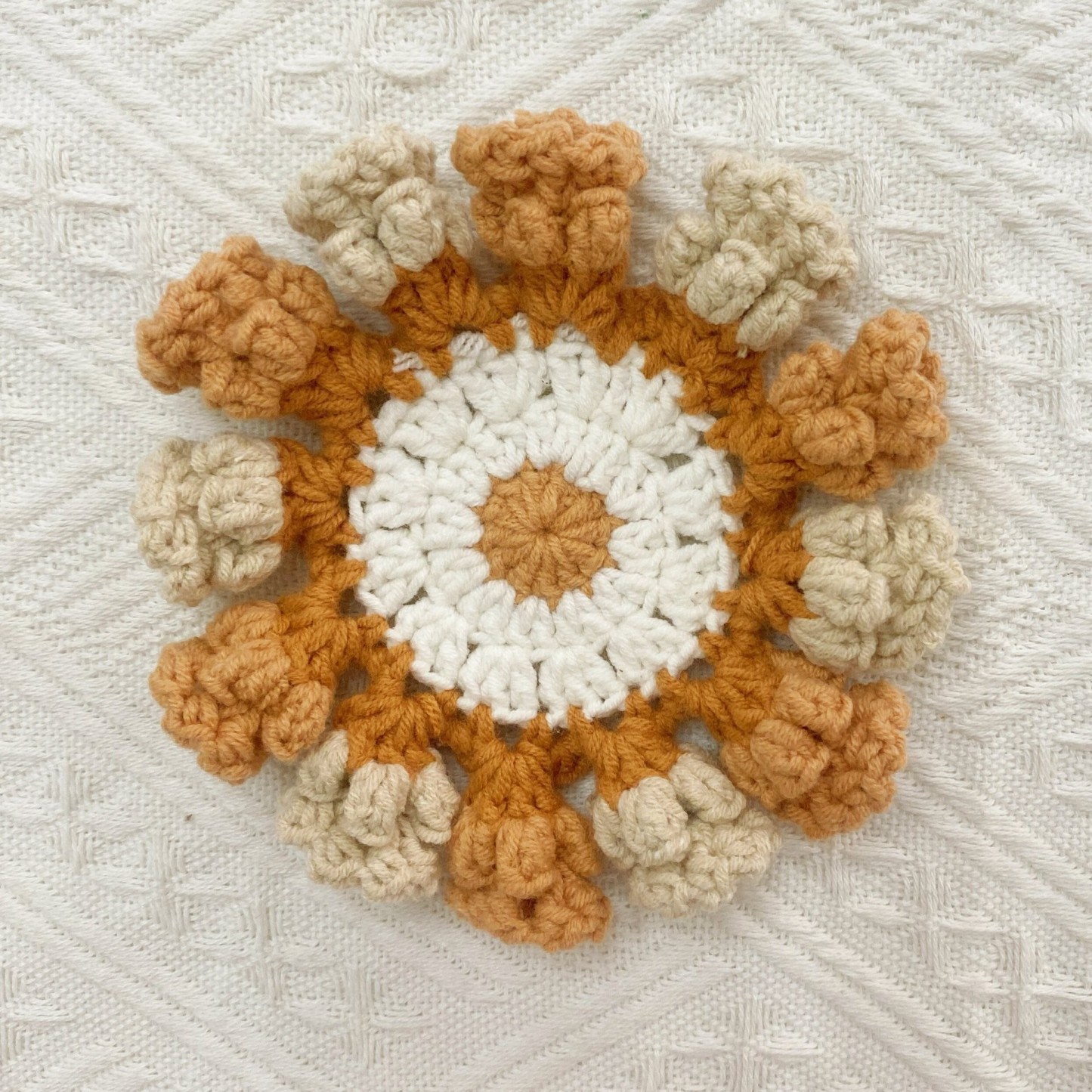 Handmade Crochet Lily of the Valley Coaster Set with Transformable Floral Design Eco-Friendly Home Decor Unique Gift for Mom - auphotoblanket