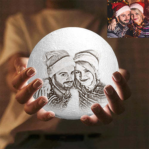 Personalized Creative 3D Print and Engraved Moon Lamp(10CM-15CM) - auphotoblanket