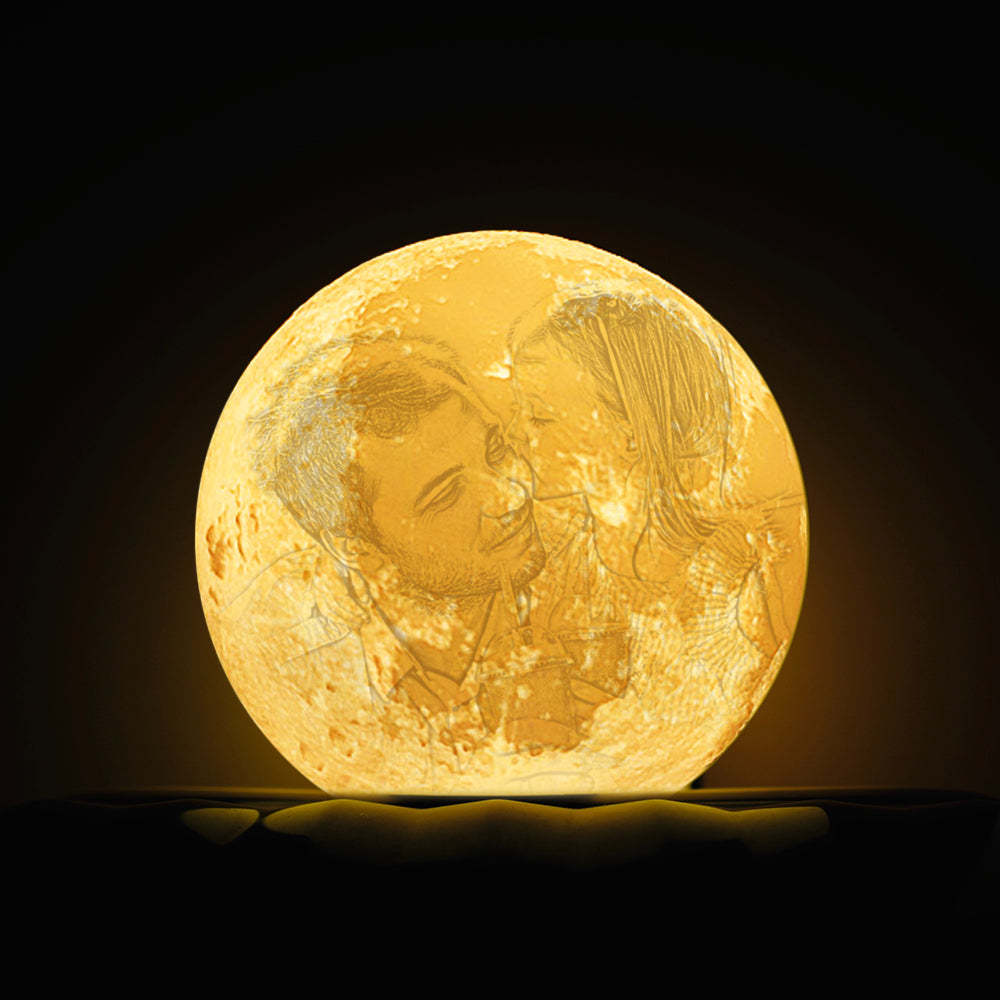 Customized Photo Moon Lamp Birthday Presents for Her - auphotoblanket