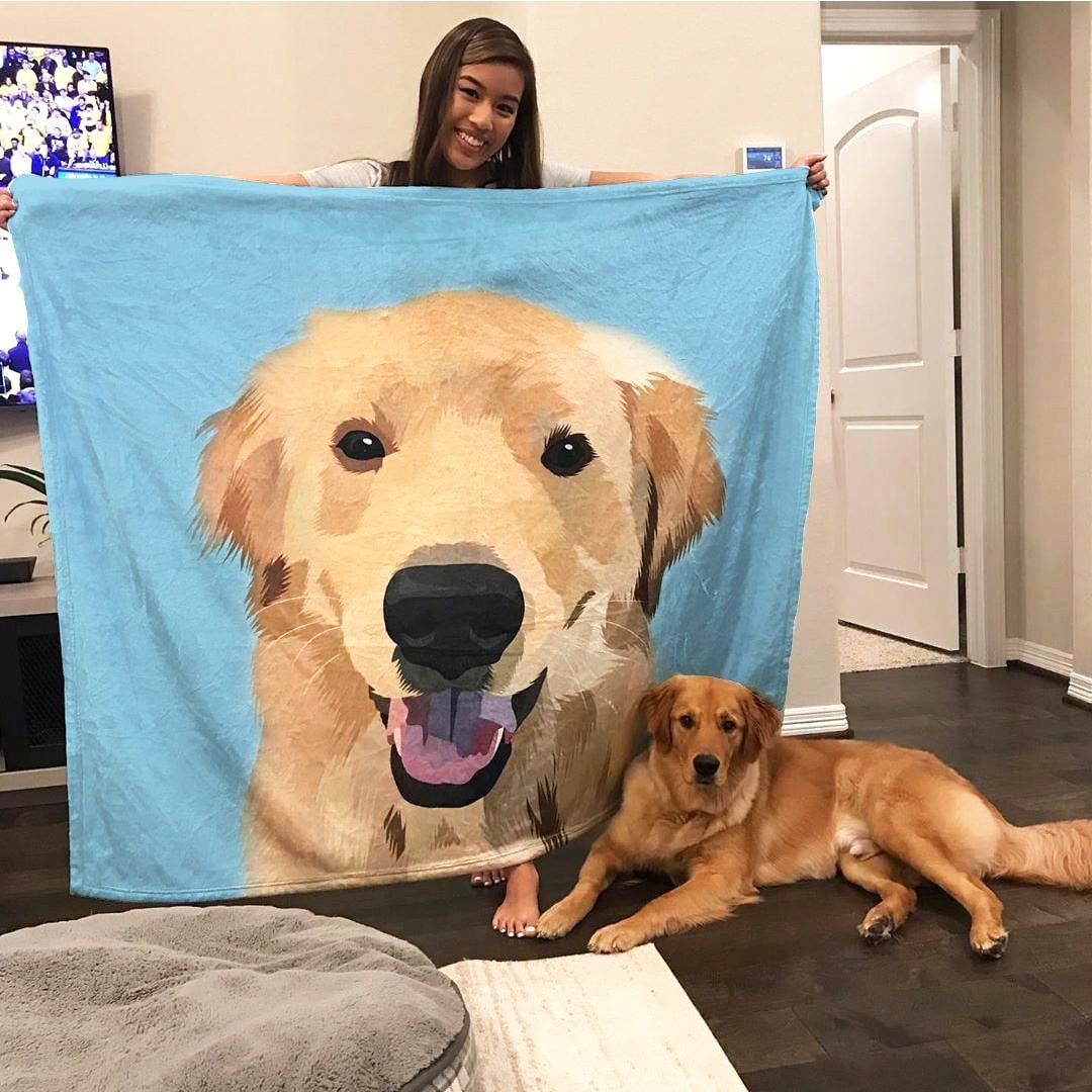 Dog Blanket, Custom Dog Blanket, Custom Pet Blanket, Pet Photo Blanket