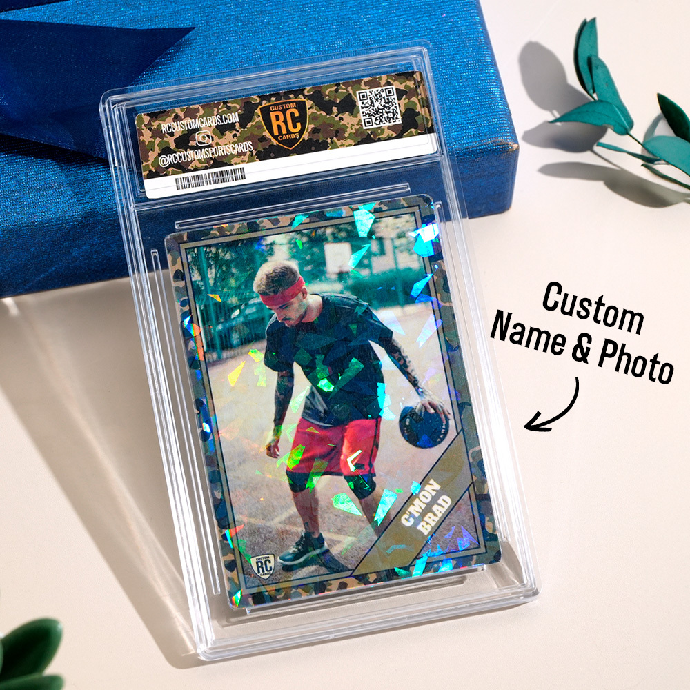 CUSTOM ANIME PHOTO Father's Day Card, Father's Day Gift for Grandpa, New Grandpa Gift, Dad Wallet Card, Super Hero Dad Gifts, Game Dad Card - auphotoblanket