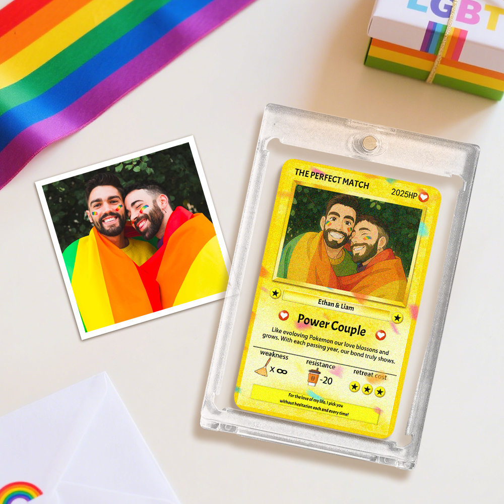 Personalized Couple Card Custom Photo Art Girlfriend Gift Romantic Wallet Memory - auphotoblanket