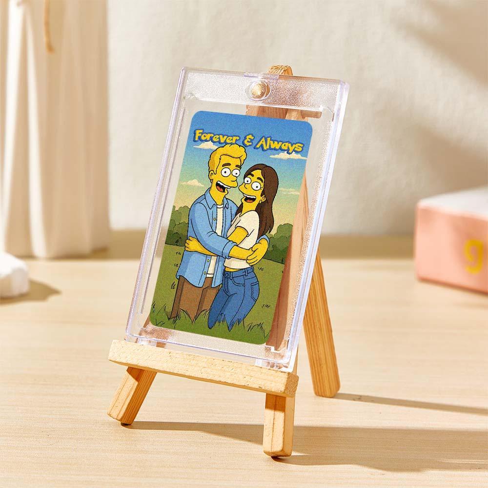 Custom Anime Monster Card, Gift For Boyfriend, Anniversary Day Gift, Custom Anime Present for Couple - auphotoblanket