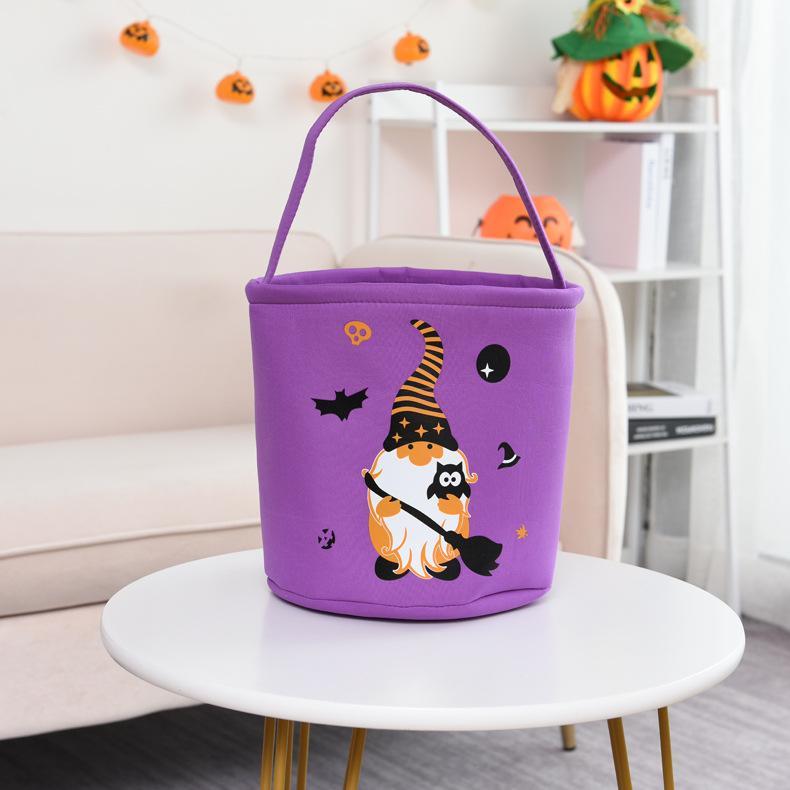 Trick or Treat Bucket Halloween Basket Monogram Trick or Treat Halloween Bag - auphotoblanket