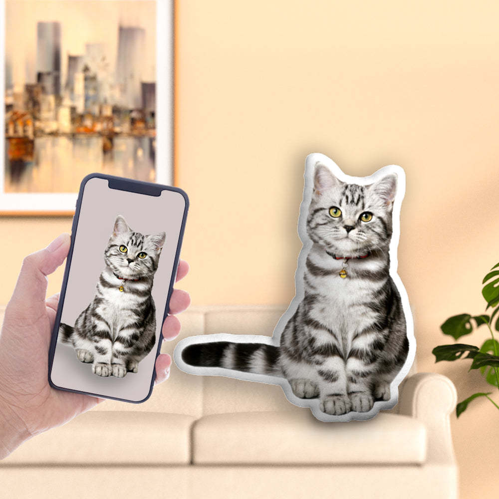 Memorable Gifts 3D Pet Pillow Personalized Cat Pillow Cusom Photo Pillow Customized Pet Portrait Doll