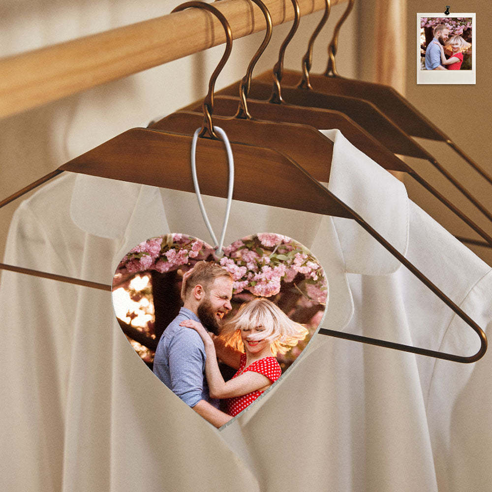 Custom Heart Shaped Air Freshener Hanging Car Air Freshener with Essential Oils for Women Man - mycustomtirecover
