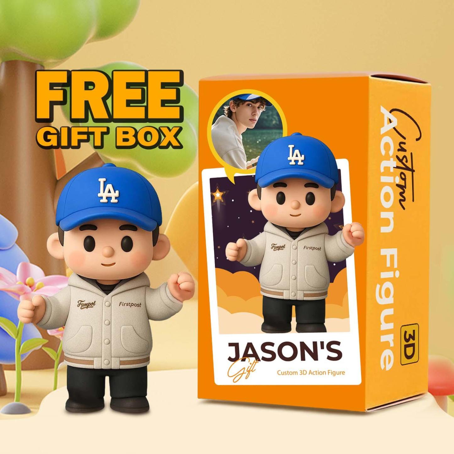 Custom 3D Action Figure From Your Photo Personalized Toy Figure Custom Action Figure Gifts For Him/Her