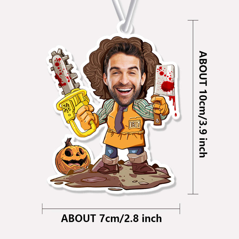 Custom Halloween Car Air Freshener Funny Rearview Mirror Ornament for Halloween Gift - mycustomtirecover