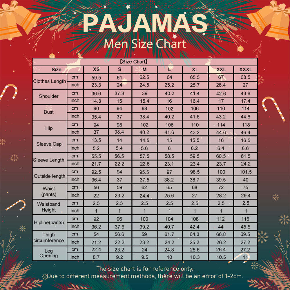 Custom Face Christmas Santa Claus and Elk Sleepwear Personalized Family Pajamas Set - auphotoblanket