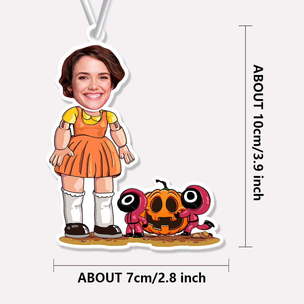 Custom Halloween Car Air Freshener Funny Rearview Mirror Ornament for Halloween Gift - mycustomtirecover