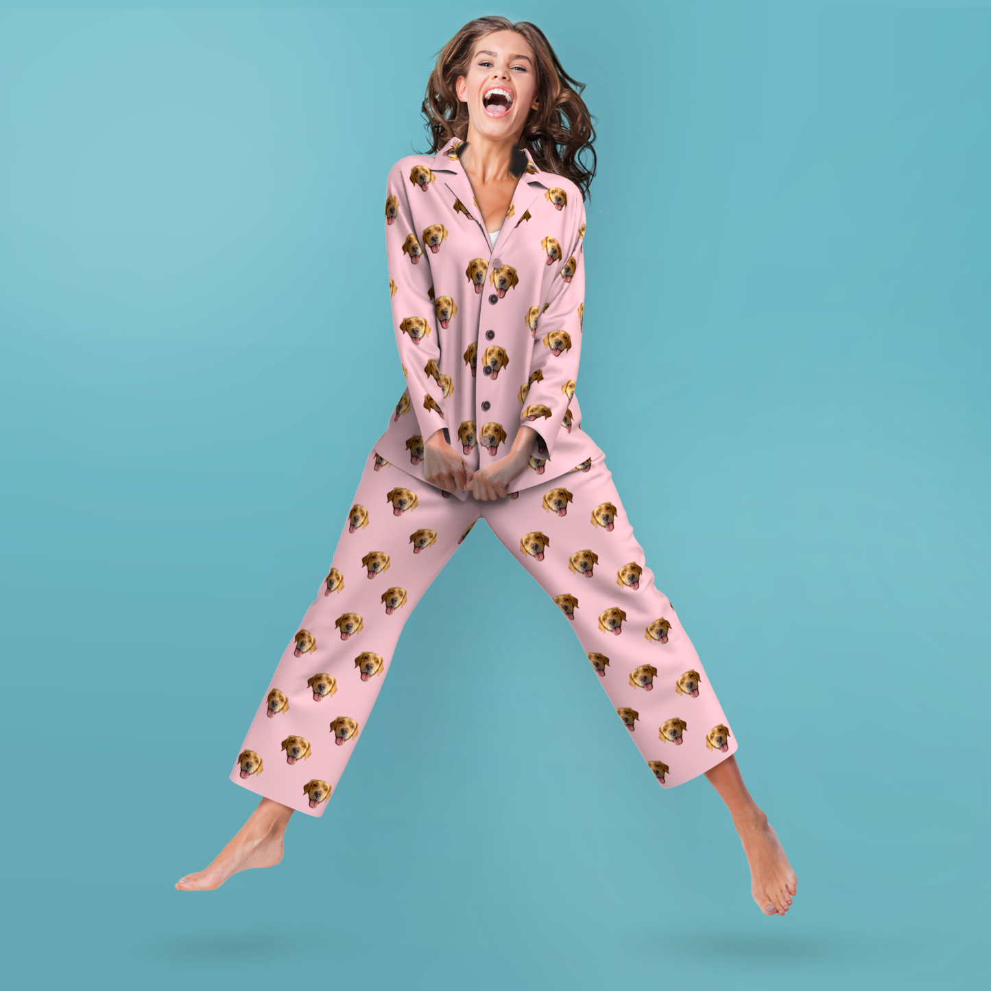 Custom Face Pajamas Home Pajamas - Colorful - auphotoblanket