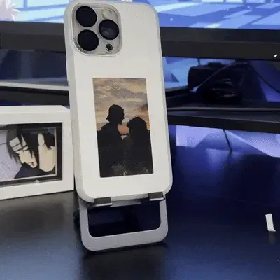 Personalized Custom Phone Case with E Ink Display Special Gift Idea Unique DIY Design - auphotoblanket