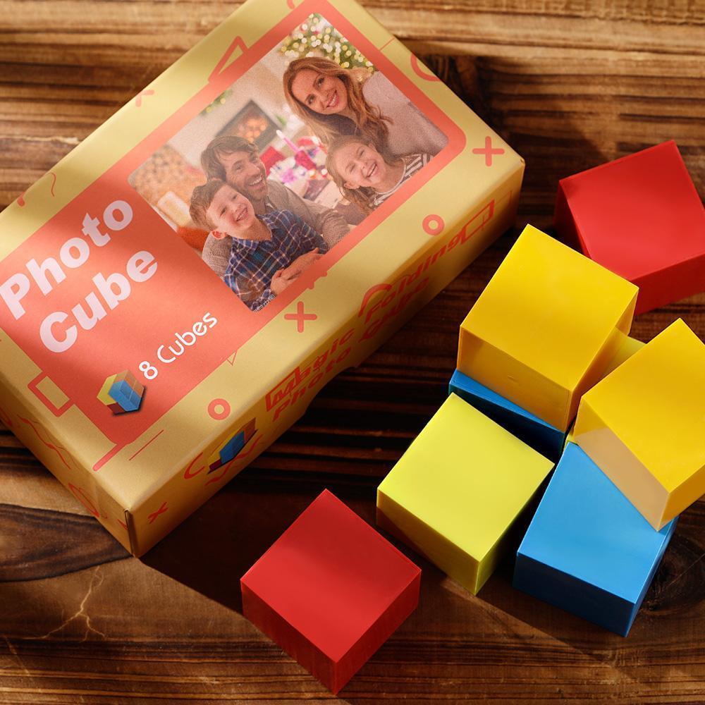 Multiphoto Colorful Rubic's Cube Christmas Personalized Gifts - auphotoblanket