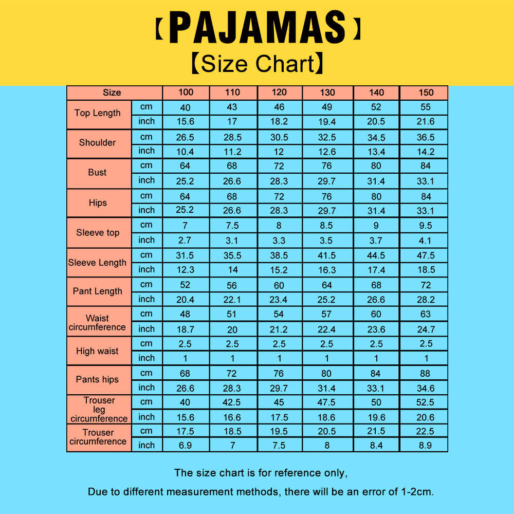 Custom Face Children's Pajamas Sky Print Clouds - auphotoblanket