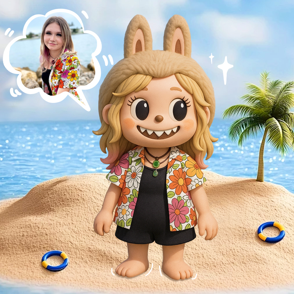 Personalized 3D Figurine with Unique Face and Fantasy Style Character - auphotoblanket