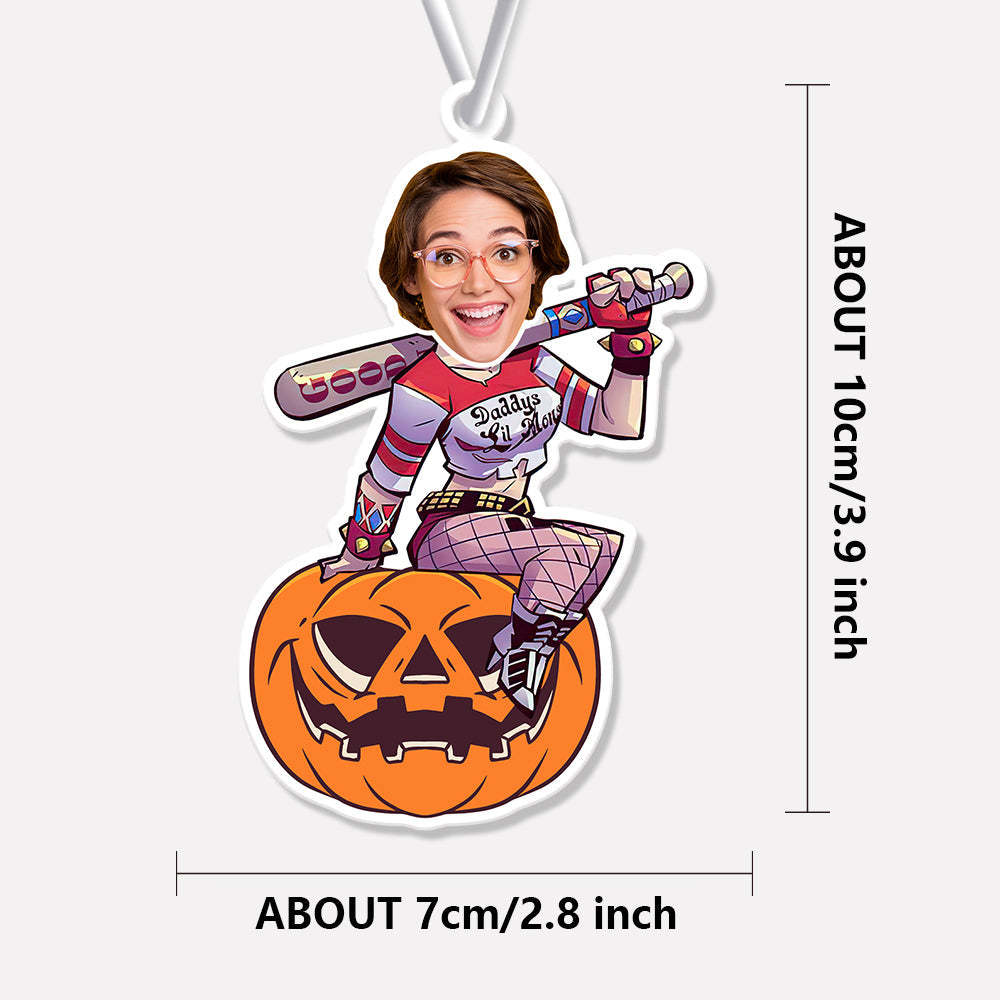 Custom Halloween Car Air Freshener Funny Rearview Mirror Ornament for Halloween Gift - mycustomtirecover