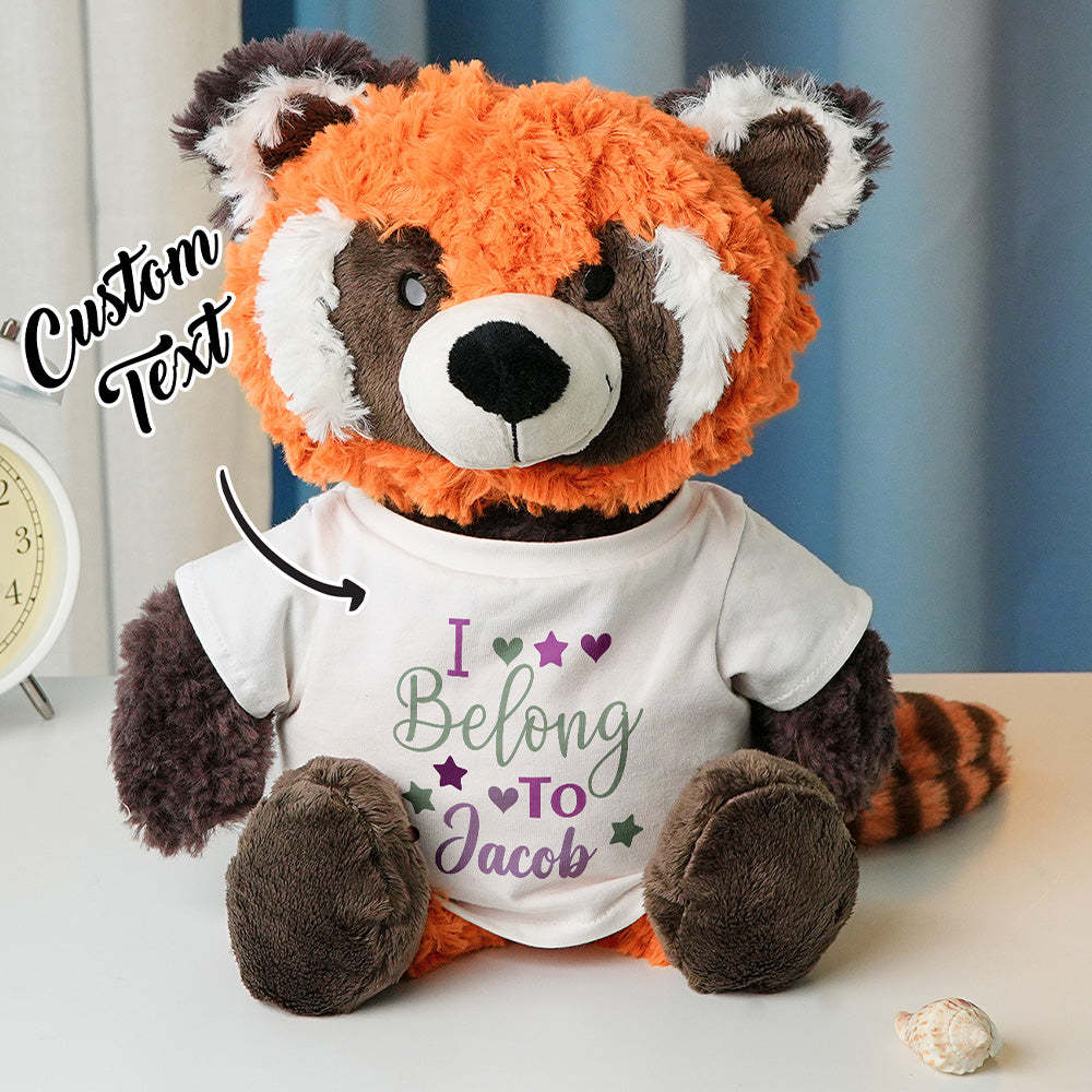 Personalized Animal Plush Stuffed Toy Birth Announcement Custom Photo Text Gift for Baby Shower - auphotoblanket