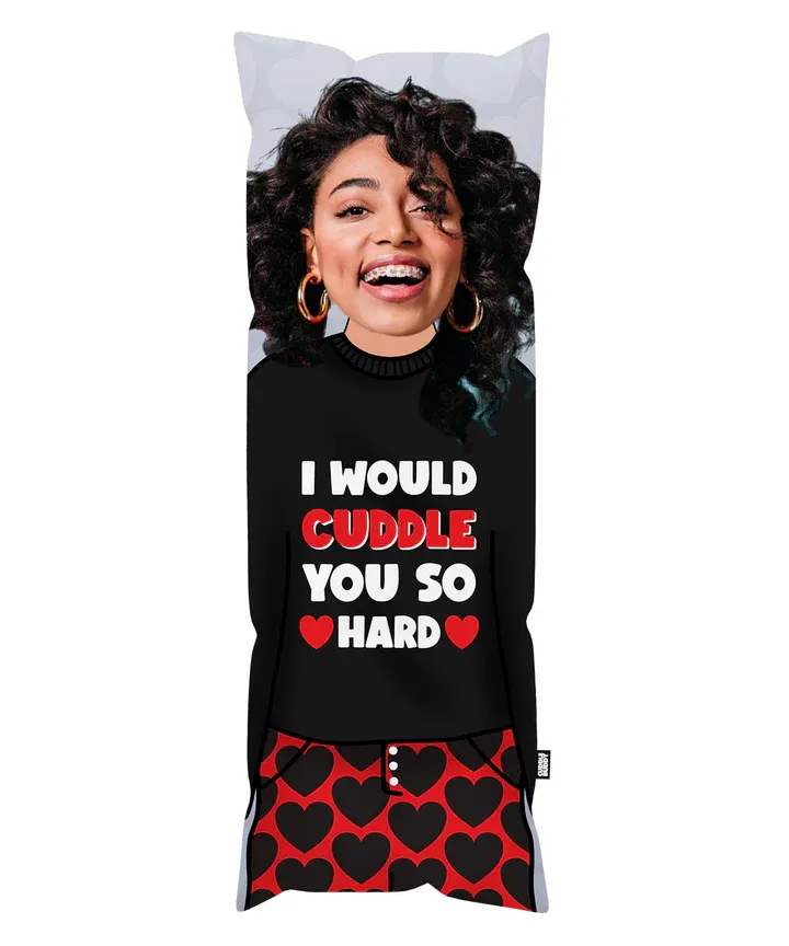Custom Cuddle Body Pillow I Would Cuddle You So Hard - auphotoblanket