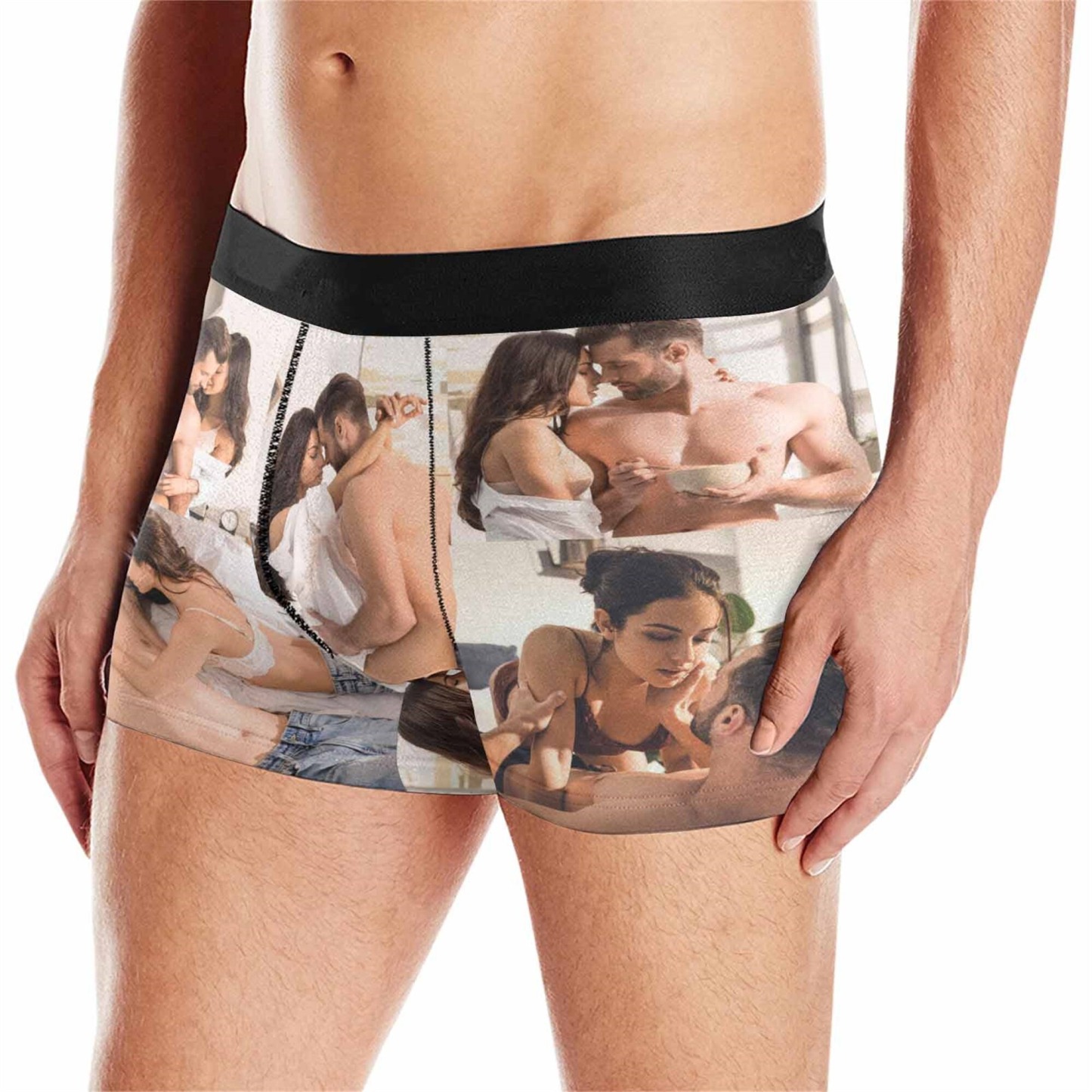 Custom Photos Boxers Personalized Boxer with Love Picture Funny Custom Underwear Anniversary Valentine Christmas Gift for Boyfriend/Husband