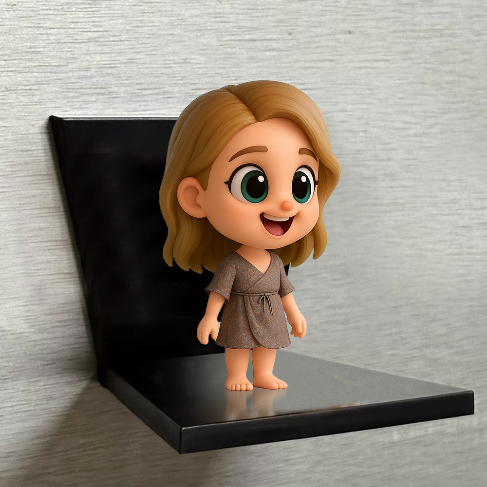 Personalized Kids Cartoon Fridge Magnet Custom 3D Character from Photo Unique Gift for Children - auphotoblanket