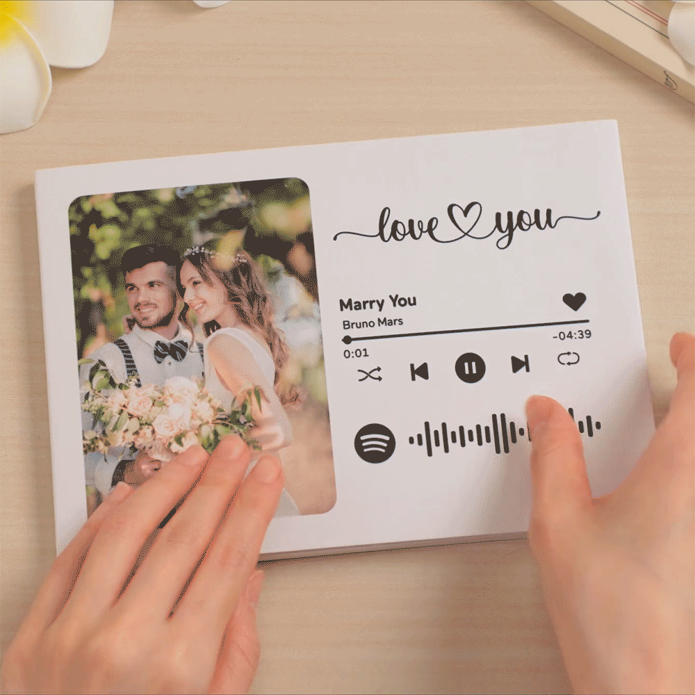 Personalized Video Greeting Card Custom Video Brochures Video Book Gift for Lover - auphotoblanket