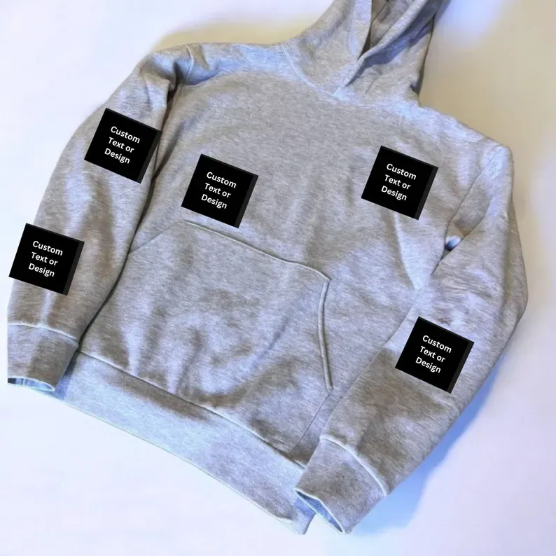 Custom Logo Hoodie 5 Spot Logo Hoodie Any Logo (Sports Team,Collage,etc) - auphotoblanket