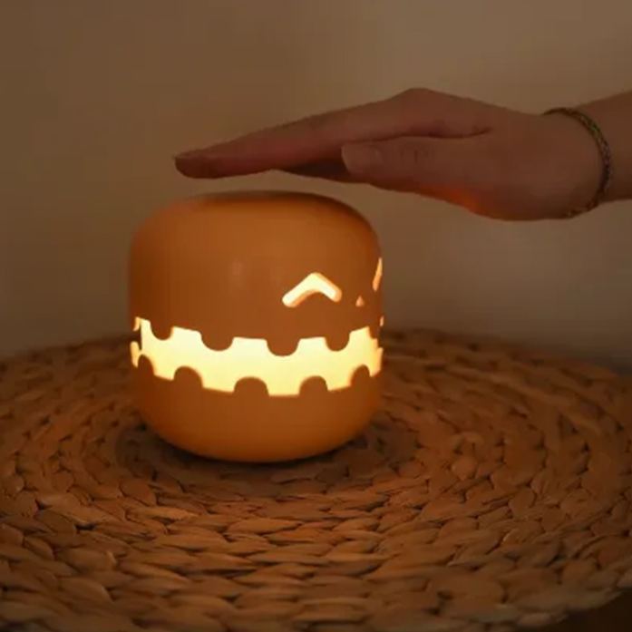 Pumpkin Night Light - Fun and Creative Gift, Ambiance Lamp Halloween Decoration Pumpkin Lantern for Halloween - auphotoblanket
