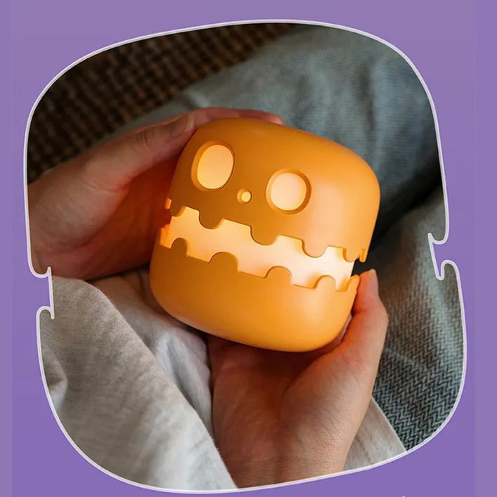 Pumpkin Night Light - Fun and Creative Gift, Ambiance Lamp Halloween Decoration Pumpkin Lantern for Halloween - auphotoblanket