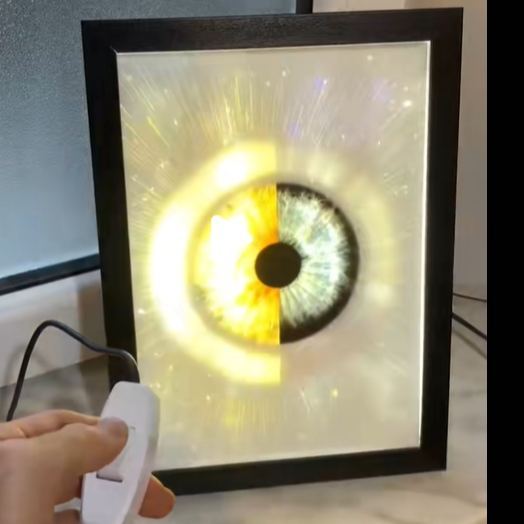 Custom Couple Eye Portrait Valentine's Day gift - auphotoblanket