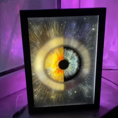 Custom Couple Eye Portrait Valentine's Day gift - auphotoblanket