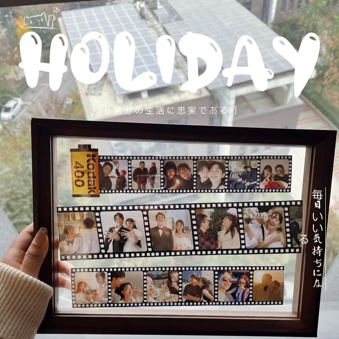 Custom Photos Camera Rolls Photo Frames Valentine'S Day Gifts - auphotoblanket