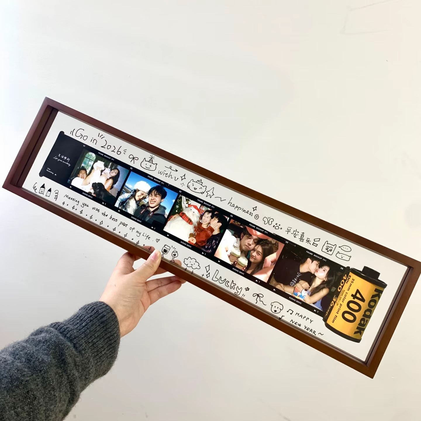 Custom Photos Camera Rolls Photo Frames Valentine'S Day Gifts - auphotoblanket