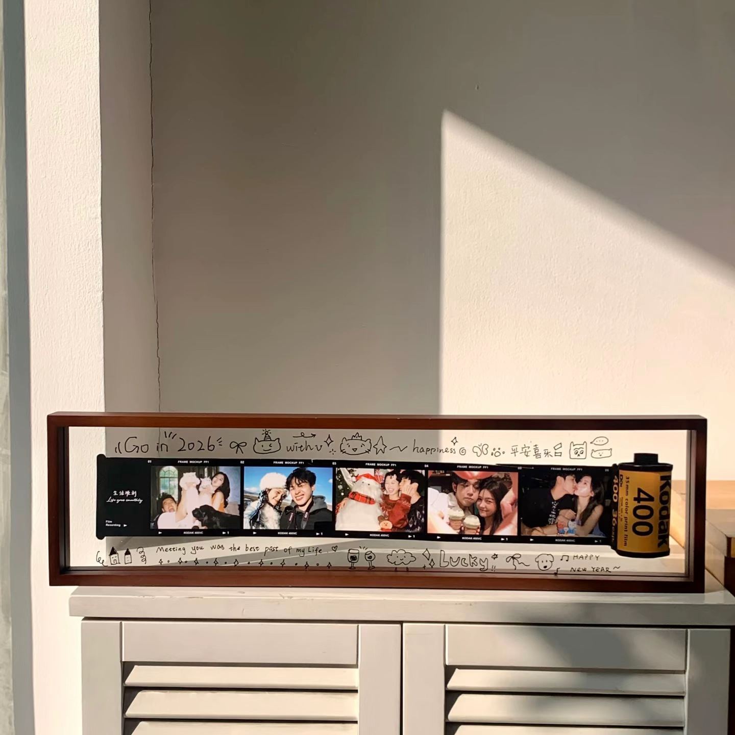 Custom Photos Camera Rolls Photo Frames Valentine'S Day Gifts - auphotoblanket