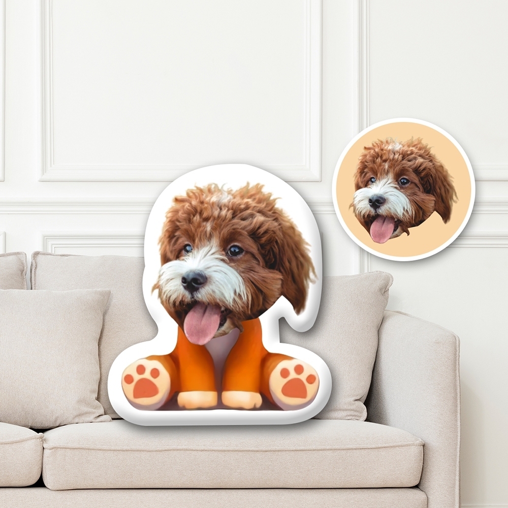 Personalized 3D Face Photo Minime Pillow Custom Face Minime Dolls Funny Pet Body Pillow Dolls - auphotoblanket