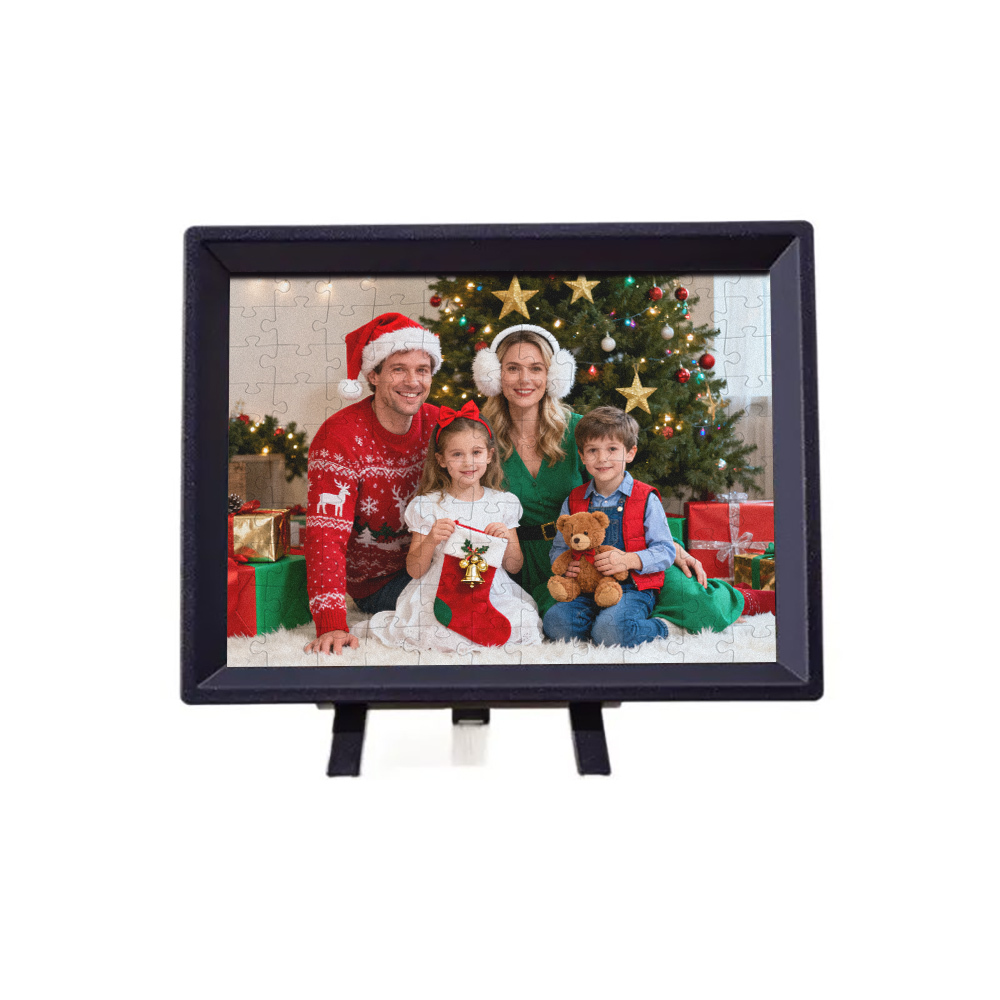 Custom Photo 3D Photo Frame Jigsaw Puzzle Kids Educational Toy Fun to Assemble and Play Home Decoration Christmas Gift - auphotoblanket