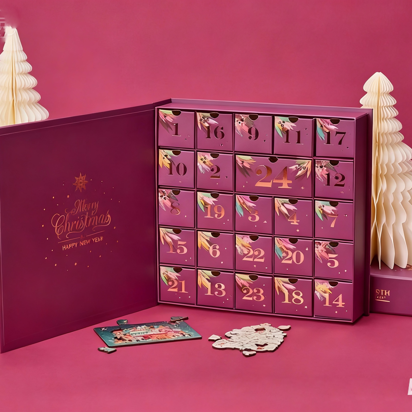 24 Days of Christmas - The Best of Wooden Puzzles Advent Calendar - auphotoblanket