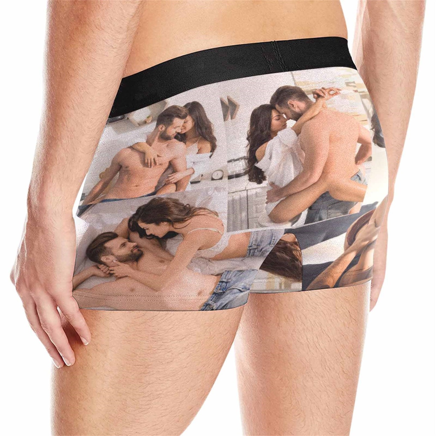 Custom Photos Boxers Personalized Boxer with Love Picture Funny Custom Underwear Anniversary Valentine Christmas Gift for Boyfriend/Husband
