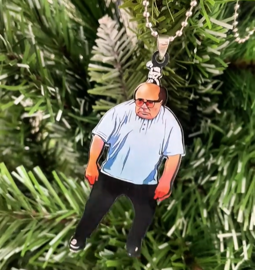 Hanging Frank Reynolds Keychain / Christmas Ornament  - It's Always Sunny in Philadelphia