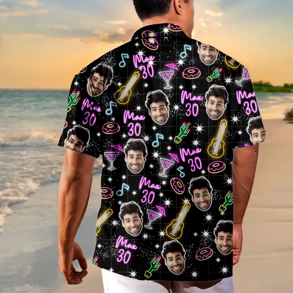 Personalized Birthday Neon Shirt - auphotoblanket