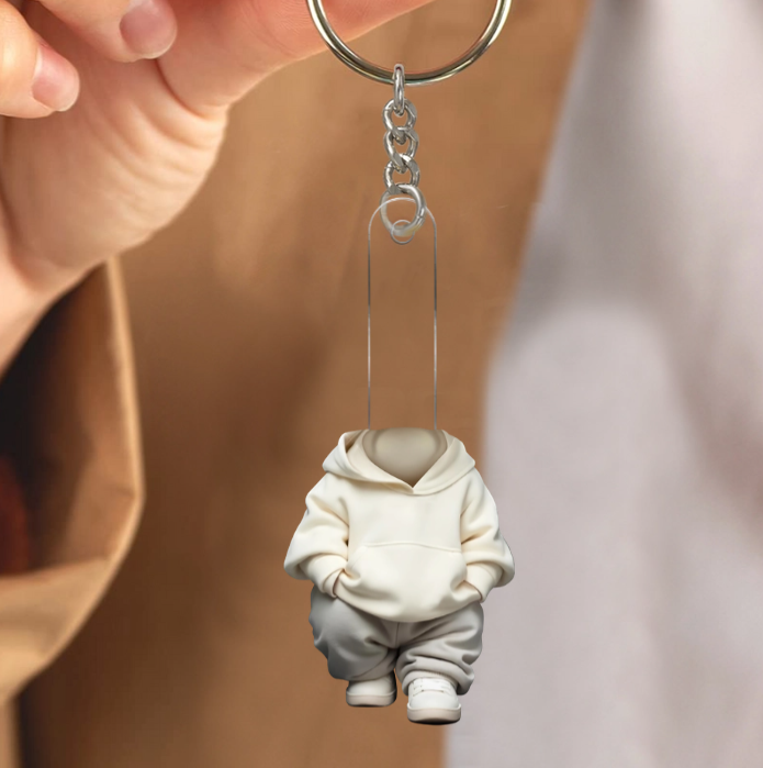Custom Face Cute Dog - Personalized Acrylic Keychain