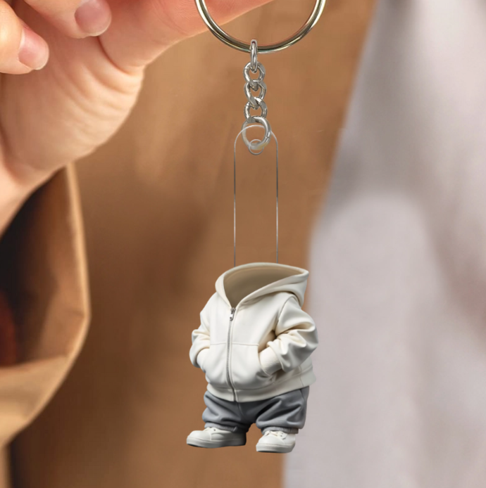 Custom Face Cute Dog - Personalized Acrylic Keychain