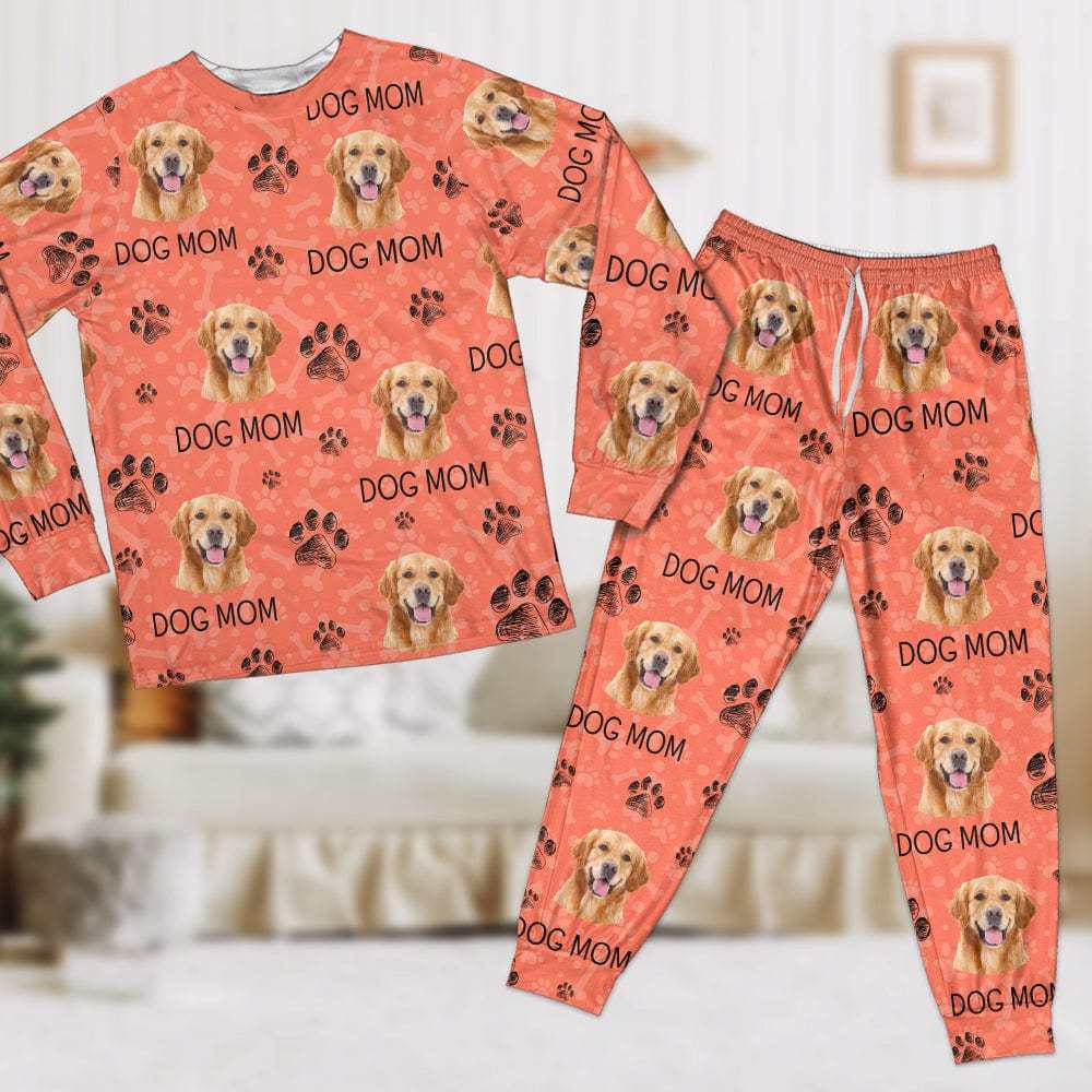 Custom Photo With Paw For Dog Lovers Sleepwear - auphotoblanket