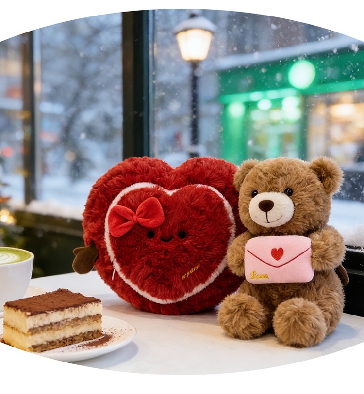 Love Plush Toy Doll Gift Little Envelope Bear Plush Toy Super Soft Bear Birthday Confession Gift Valentine's Day Birthday Gift - auphotoblanket