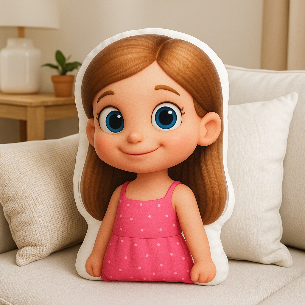 Custom Face Body Pillow 3D Cartoon Throw Pillow Home Decor Gift - auphotoblanket