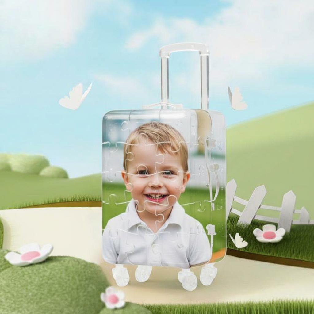 Custom Photo 3D Suitcase Jigsaw Puzzle Kids Educational Toy Fun to Assemble and Play - auphotoblanket