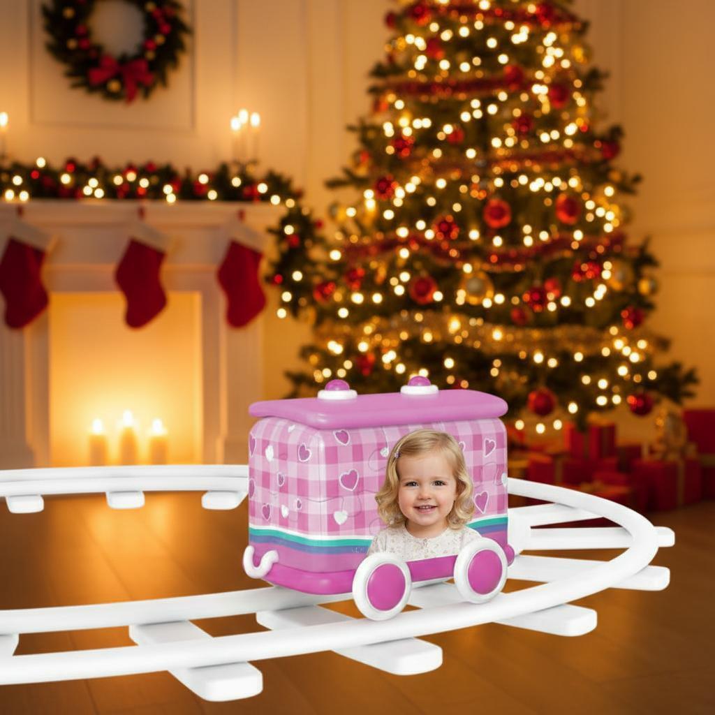 Custom Photo 3D Train Puzzle Kids Educational Toy Fun to Assemble and Play Christmas Gift - auphotoblanket