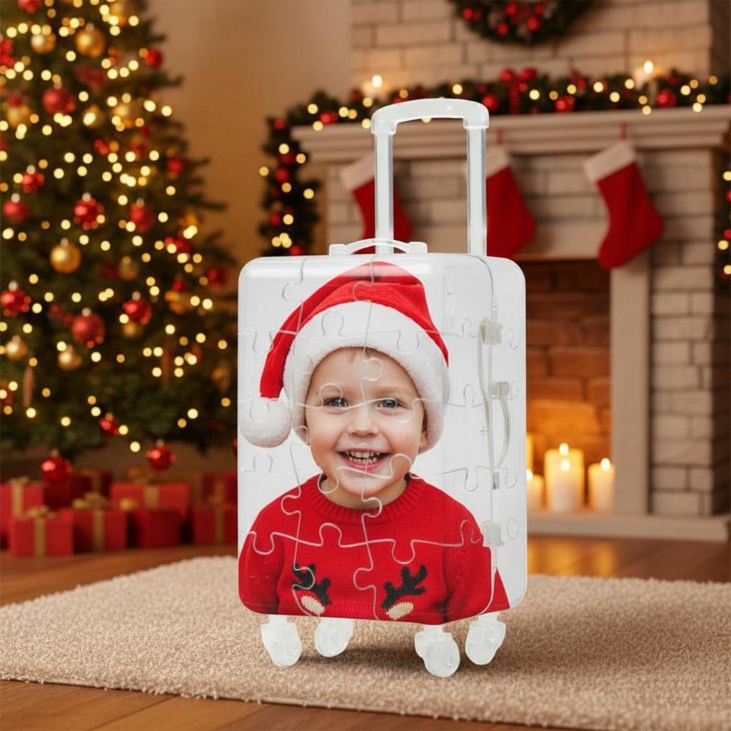 Custom Photo 3D Suitcase Jigsaw Puzzle Kids Educational Toy Fun to Assemble and Play - auphotoblanket